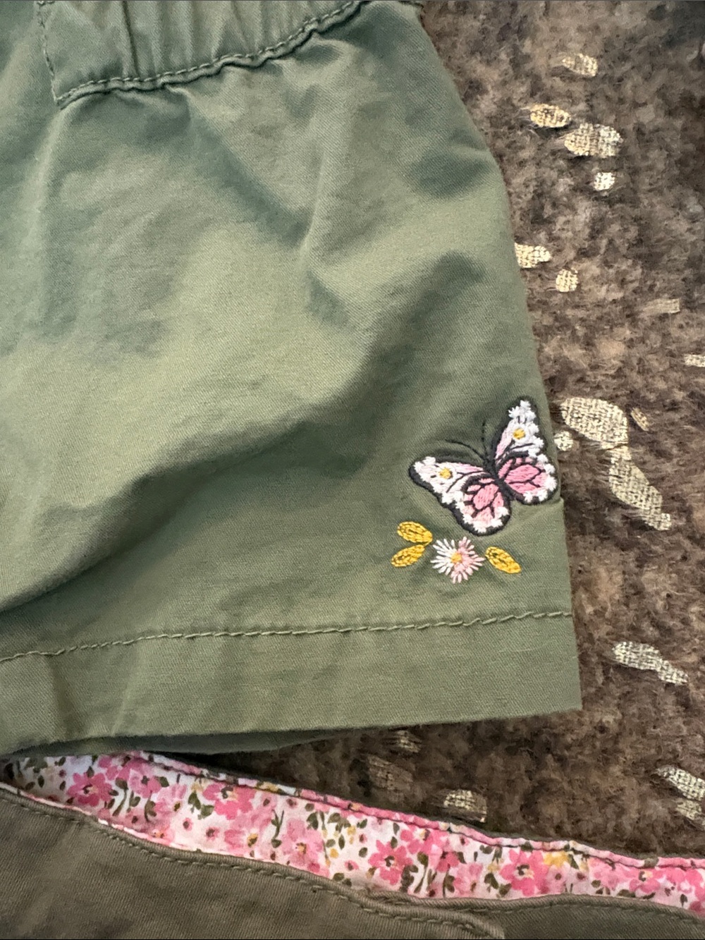 Carters 4T Two-piece jacket and skirt set with floral trim! - Picture 3 of 5